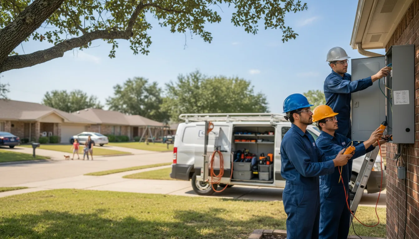 Certified electrician providing emergency electrical services in Mossville, IL